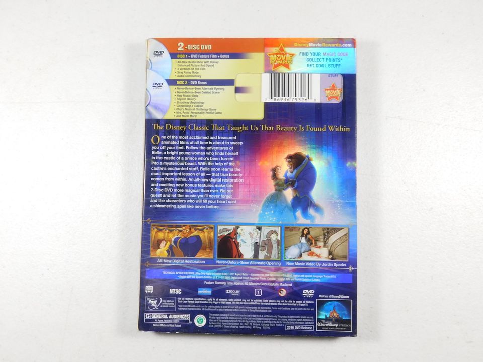 Disney's Beauty and the Beast 2 Disc DVD