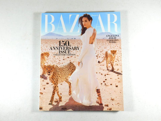 Harper's Bazaar Angelina Jolie Cover 150th Anniversary Issue Collector's Edition