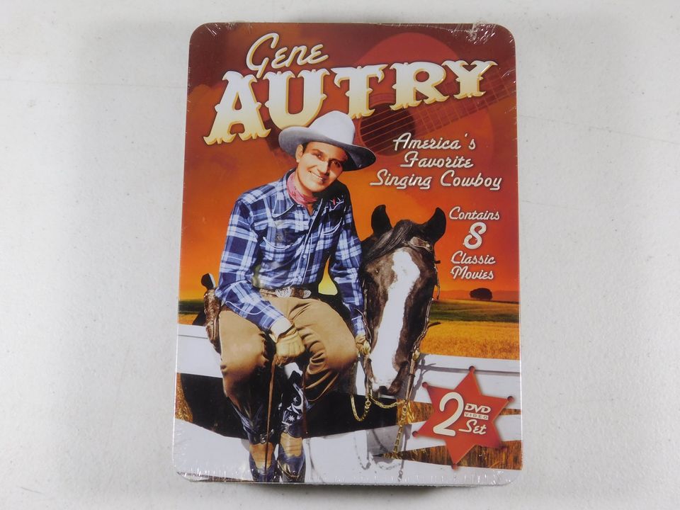 Gene Autry America's Favorite Singing Cowboy 2 DVD Set with Collector's Tin