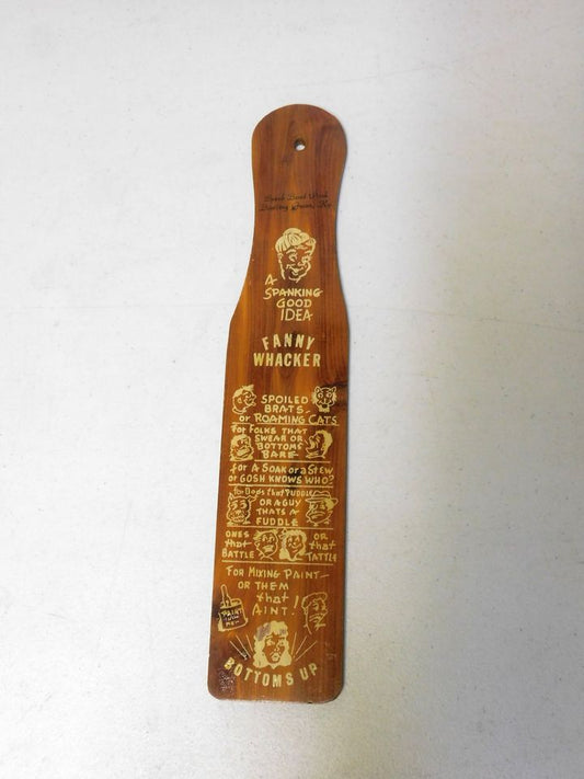 Vintage Fanny Whacker A Spanking Good Idea Novelty Paddle