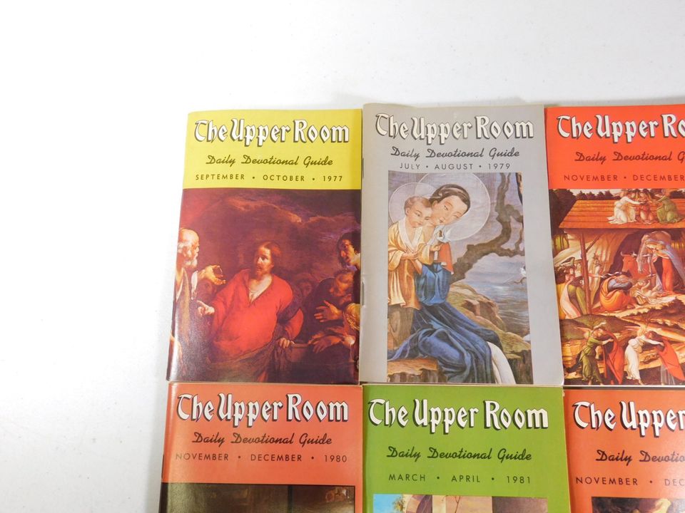 8 Vintage 1970s and 1980s The Upper Room Daily Devotional Guide Booklets