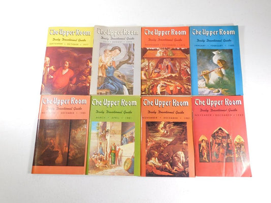 8 Vintage 1970s and 1980s The Upper Room Daily Devotional Guide Booklets