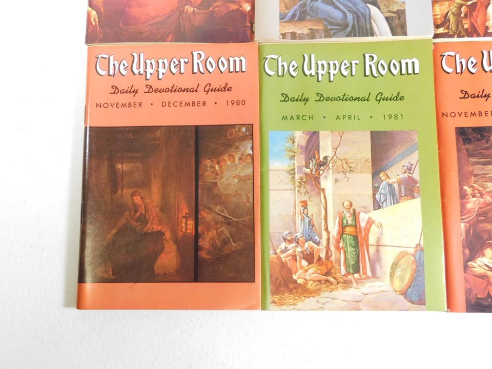 8 Vintage 1970s and 1980s The Upper Room Daily Devotional Guide Booklets