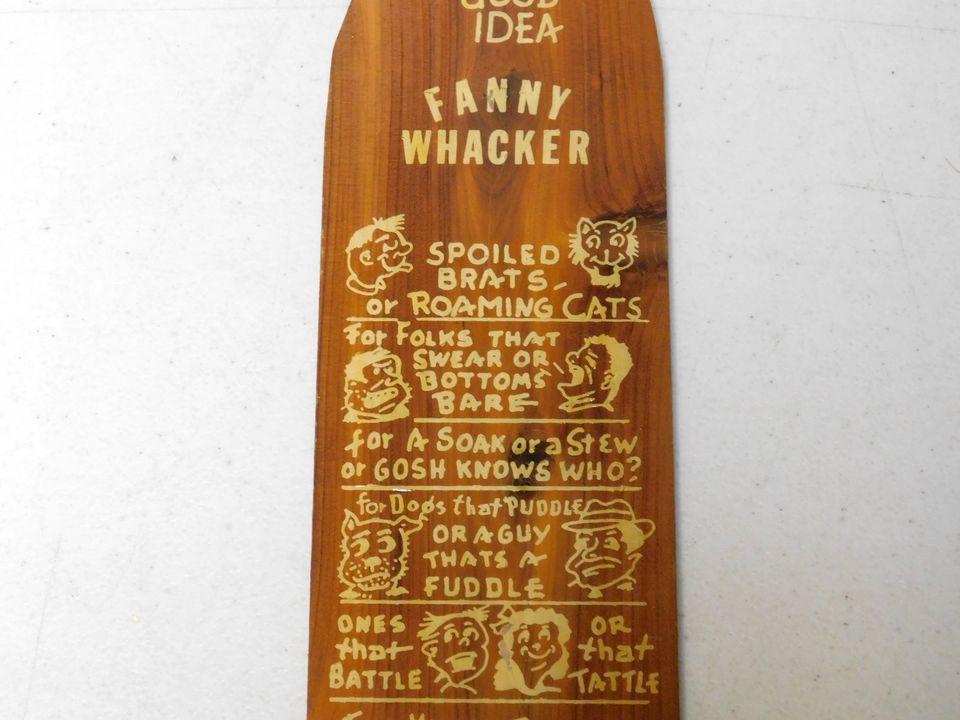 Vintage Fanny Whacker A Spanking Good Idea Novelty Paddle