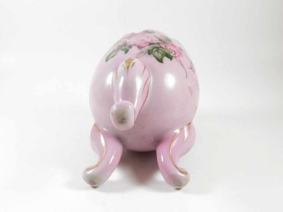 Vintage Footed Purple Cracked Egg