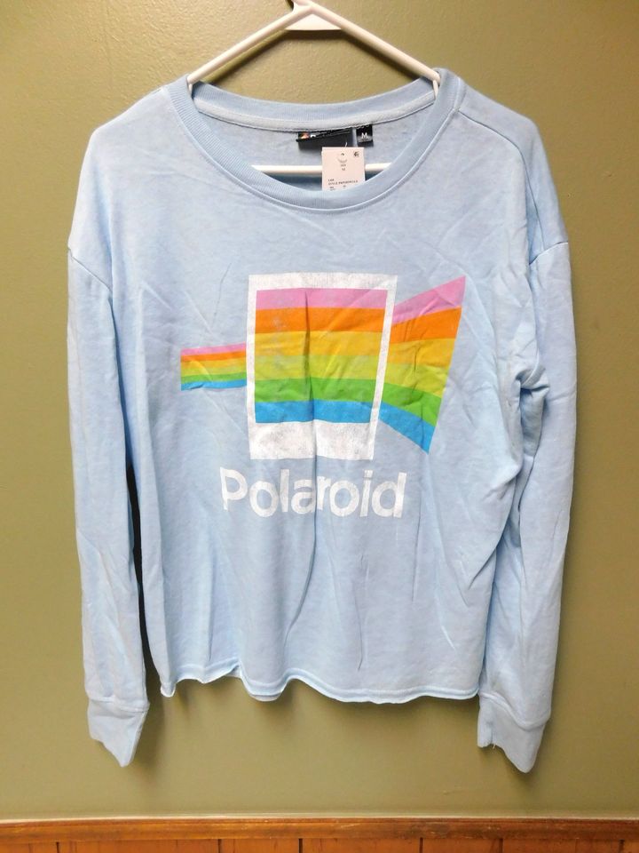 Blue Polaroid Long Sleeve Shirt Size Medium