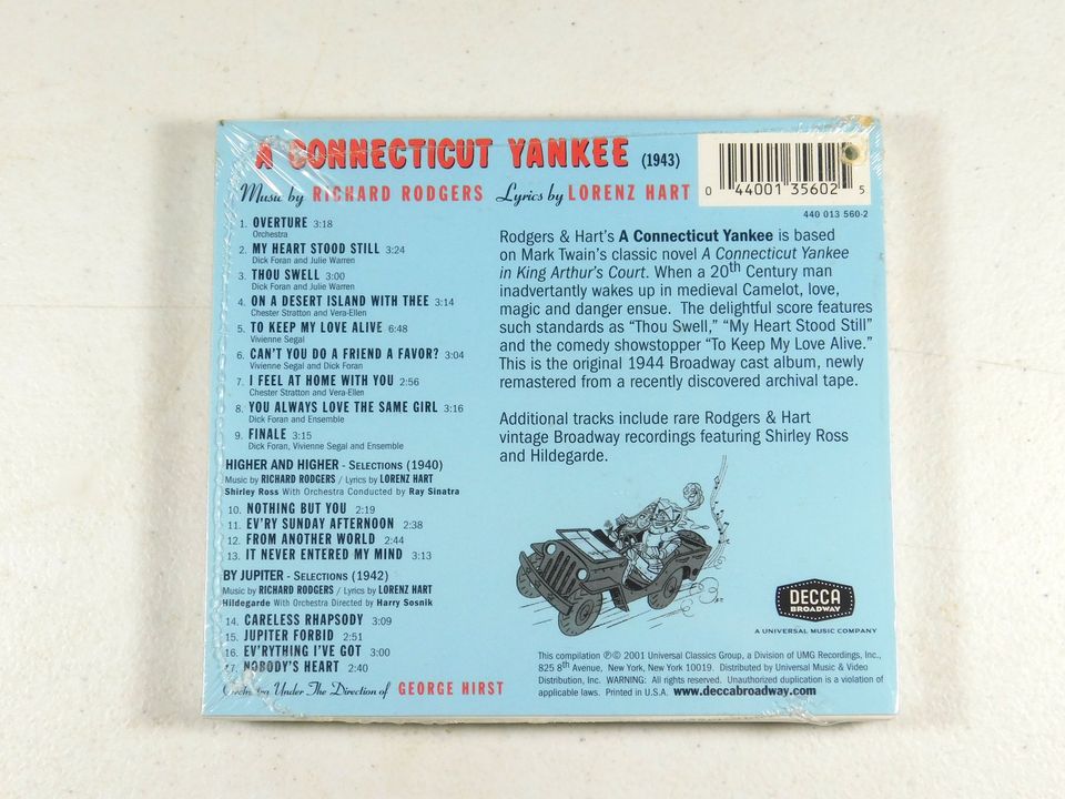 A Connecticut Yankee CD