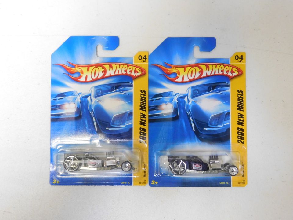 2 Hot Wheels Ratbomb 2008 New Models Color Variants