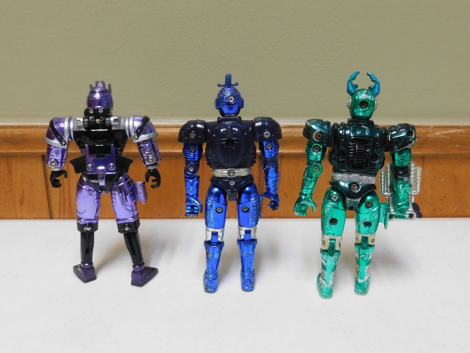 3 Beetleborgs Action Figures Toys