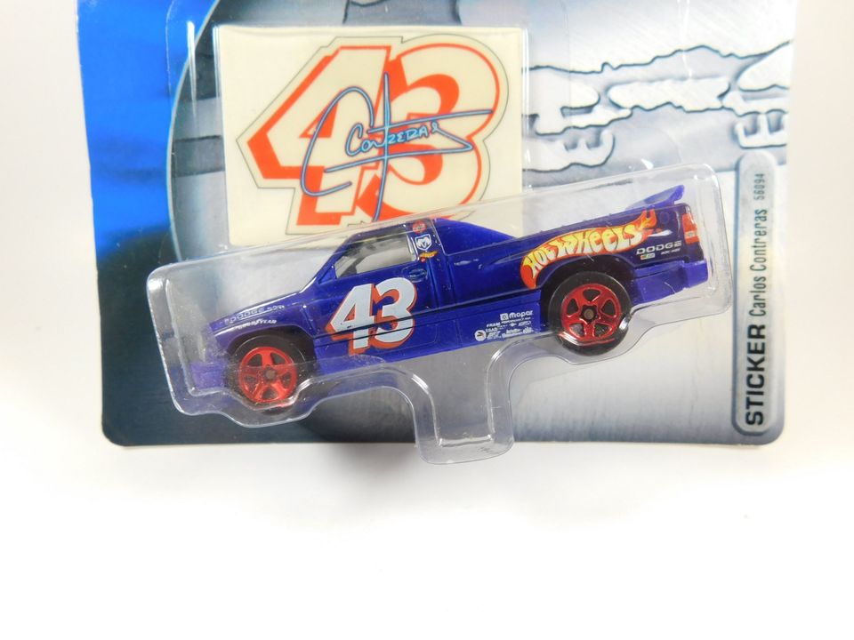 Hot Wheels Racing Sticker Carlos Conteras 2002 NASCAR