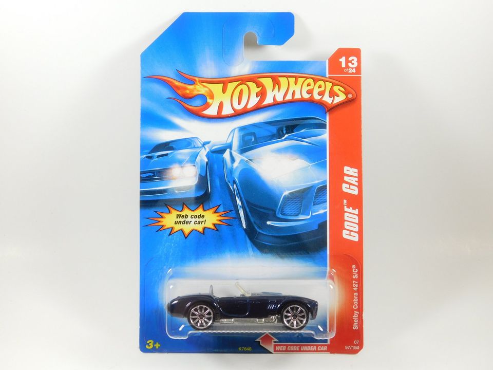 Hot Wheels Shelby Cobra 427 S/C Code Car 13 of 24