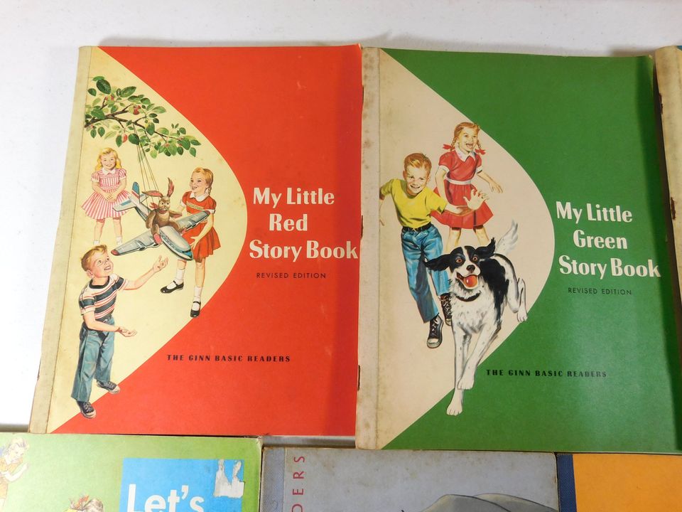 Lot of Vintage Kids Story Books Mac and Muff Let's Count We Work and Play