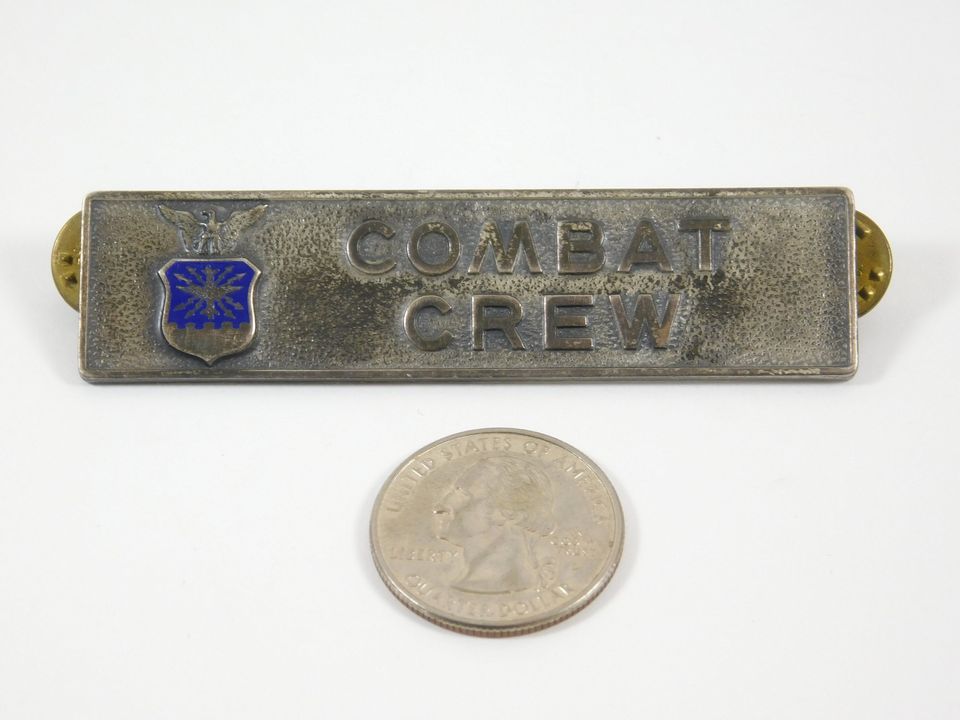 Vintage Combat Crew NS Meyer Sterling Pin Badge