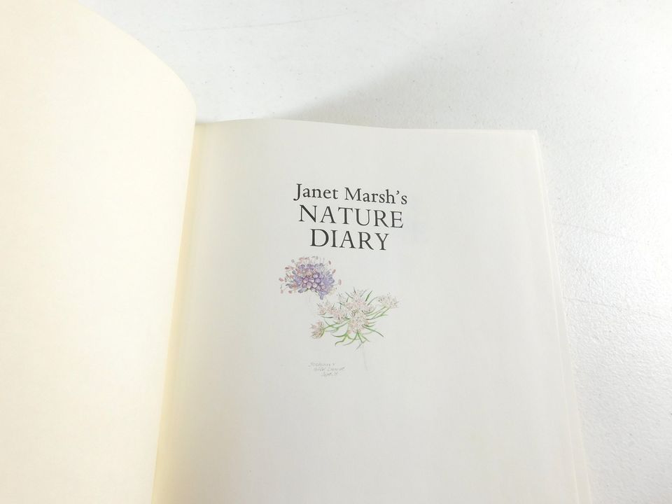 Vintage Janet Marsh's Nature Diary Book