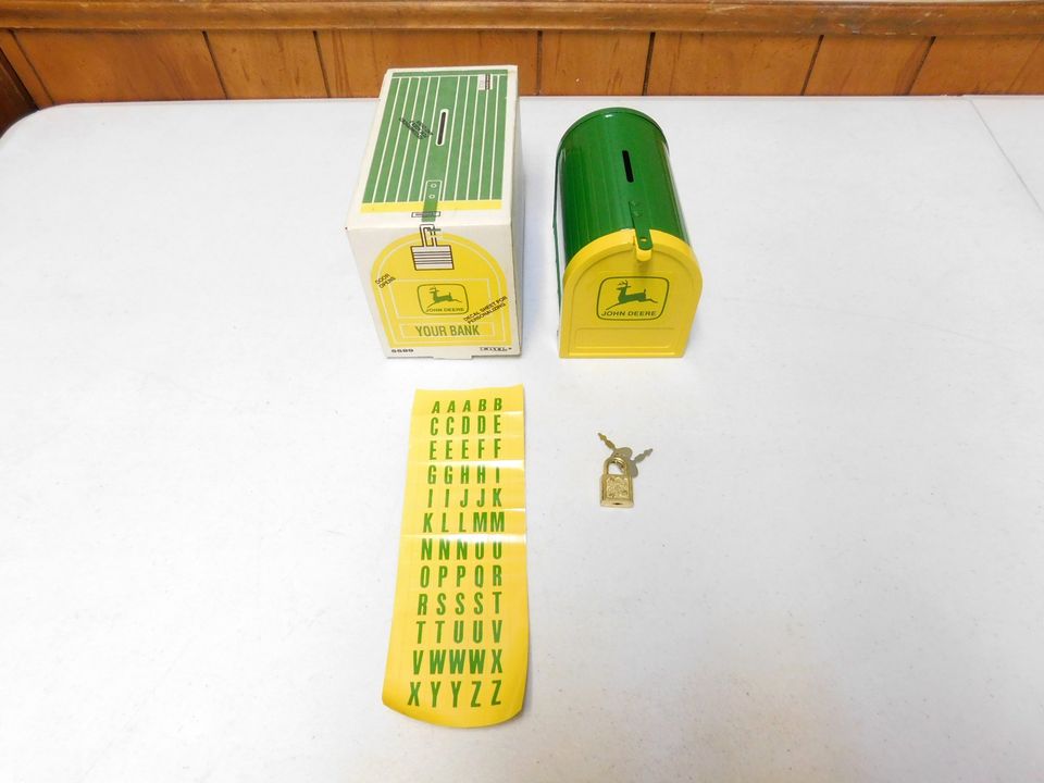 Vintage John Deere Mail Box Bank