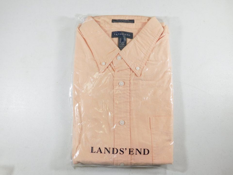 Lands' End Sail Rigger Oxford Men's Shirt XL NOS