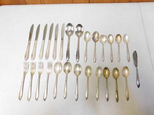 Vintage Rogers Bros Springtime Stainless Flatware Silverware