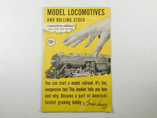 Vintage 1950 Model Locomotives and Rolling Stock Booklet Miniature Edition