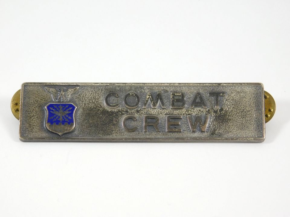 Vintage Combat Crew NS Meyer Sterling Pin Badge