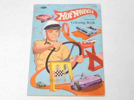 Vintage 1969 Hot Wheels Coloring Book