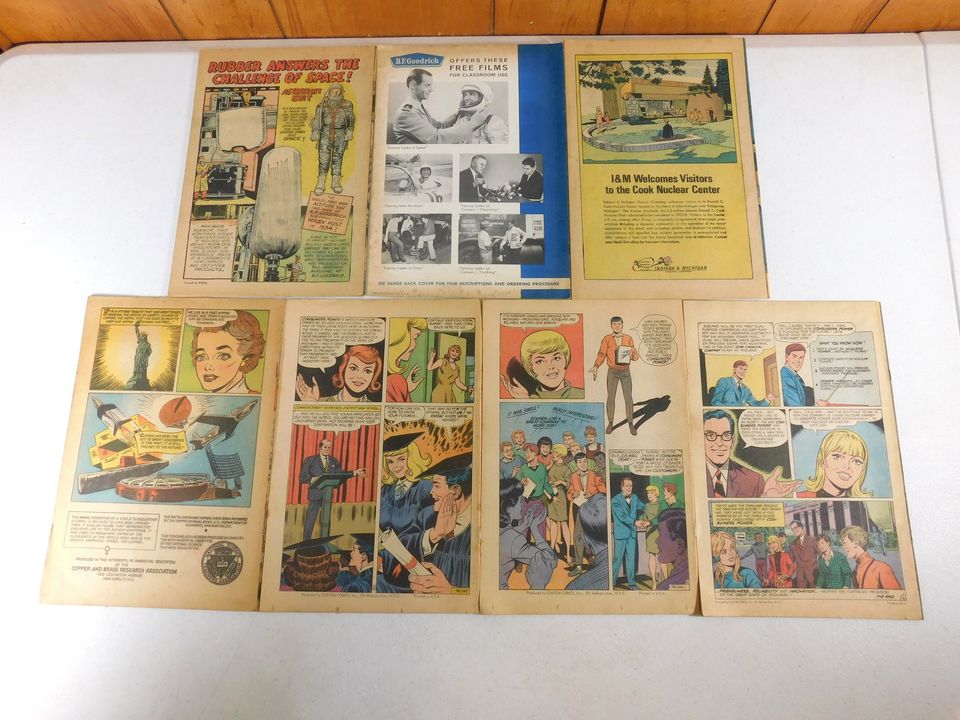 Vintage Wonder Book of Rubber and Other Science Booklets, Copper, Power, Electricity