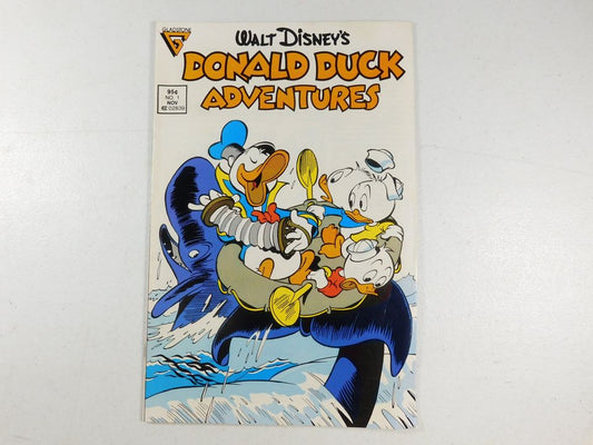 Vintage 1987 Gladstone Walt Disney's Donald Duck Adventures #1 Comic Book