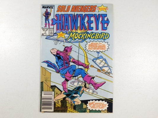 Vintage 1987 Marvel Solo Avengers Starring Hawkeye and Mockingbird #1 Comic Book