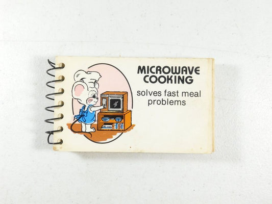 Vintage Microwave Cooking Solves Fast Meal Problems Cook Book