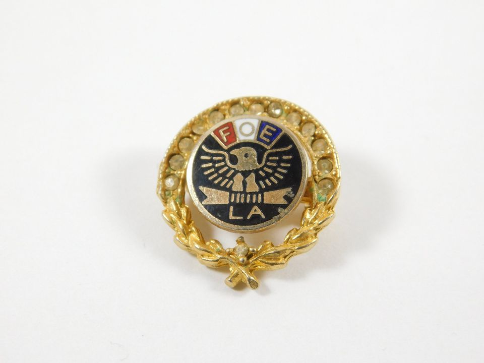 Vintage FOE Lapel Pins LA 25 Years