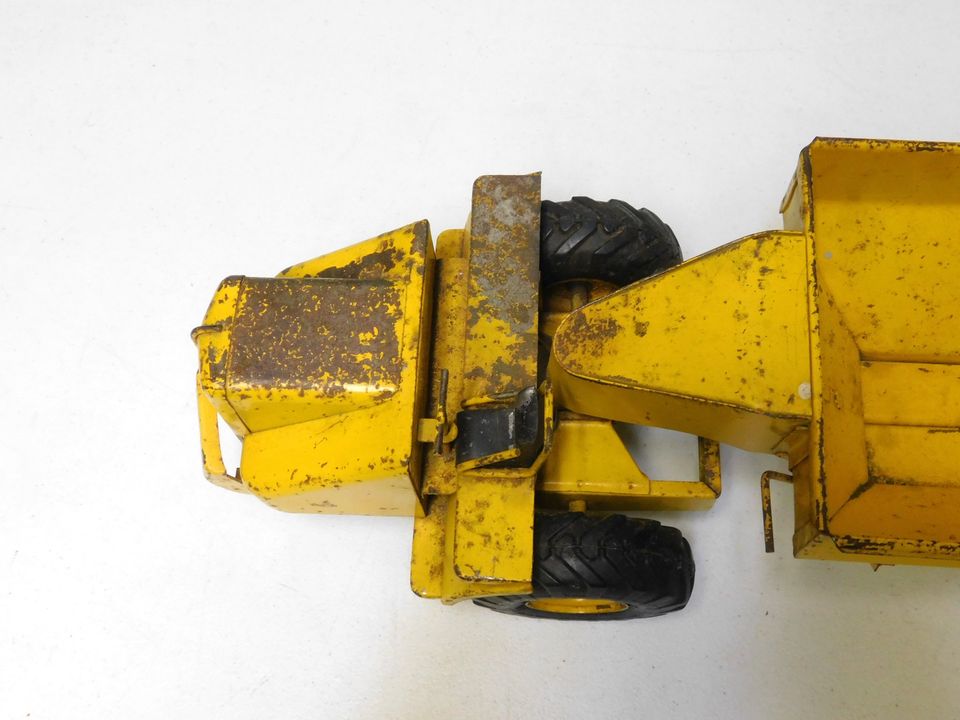 Vintage Yellow Pressed Steel Doepke Wooldridge Earth Mover