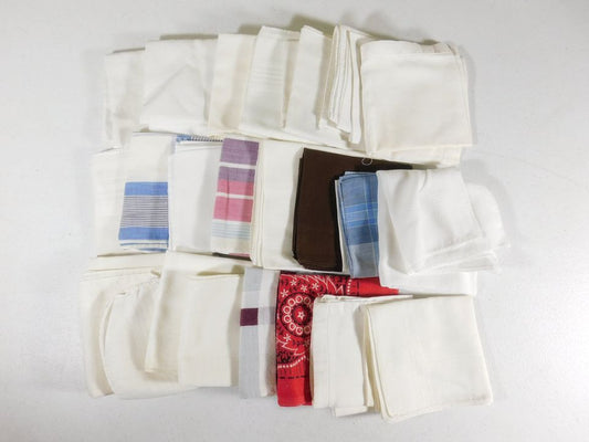 Lot of 24 Men's Handkerchief Hankies