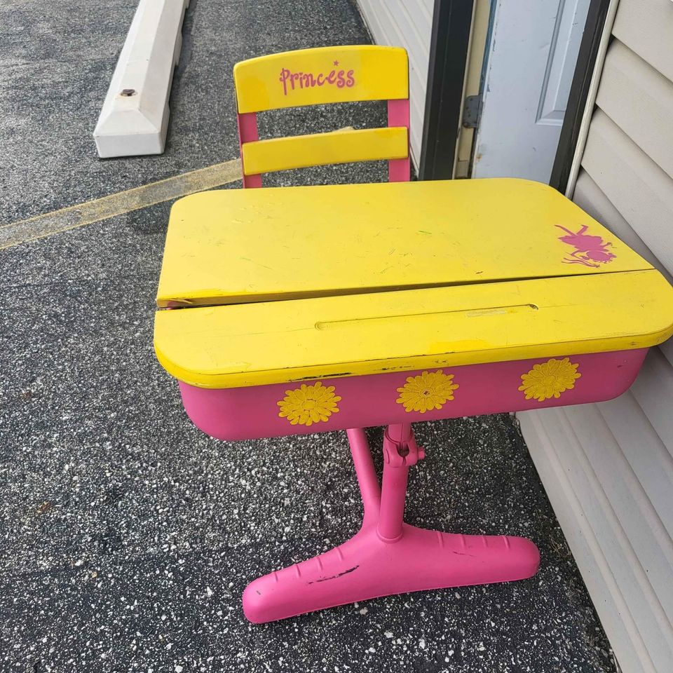 Princess Desk Chair Combo