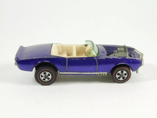 Vintage 1969 Hot Wheels Redline Light My Firebird Purple Hong Kong