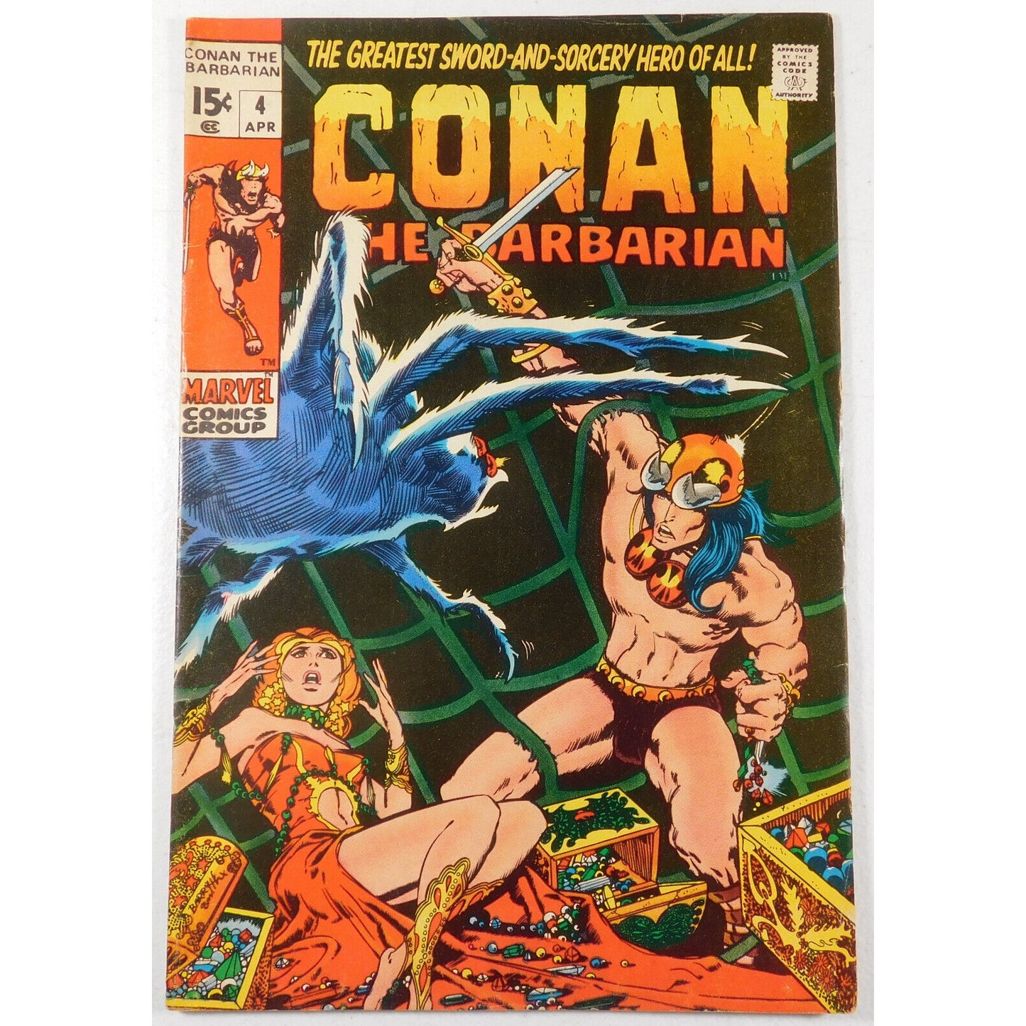 Vintage 1971 Conan The Barbarian #4 Apr Marvel Comic Book