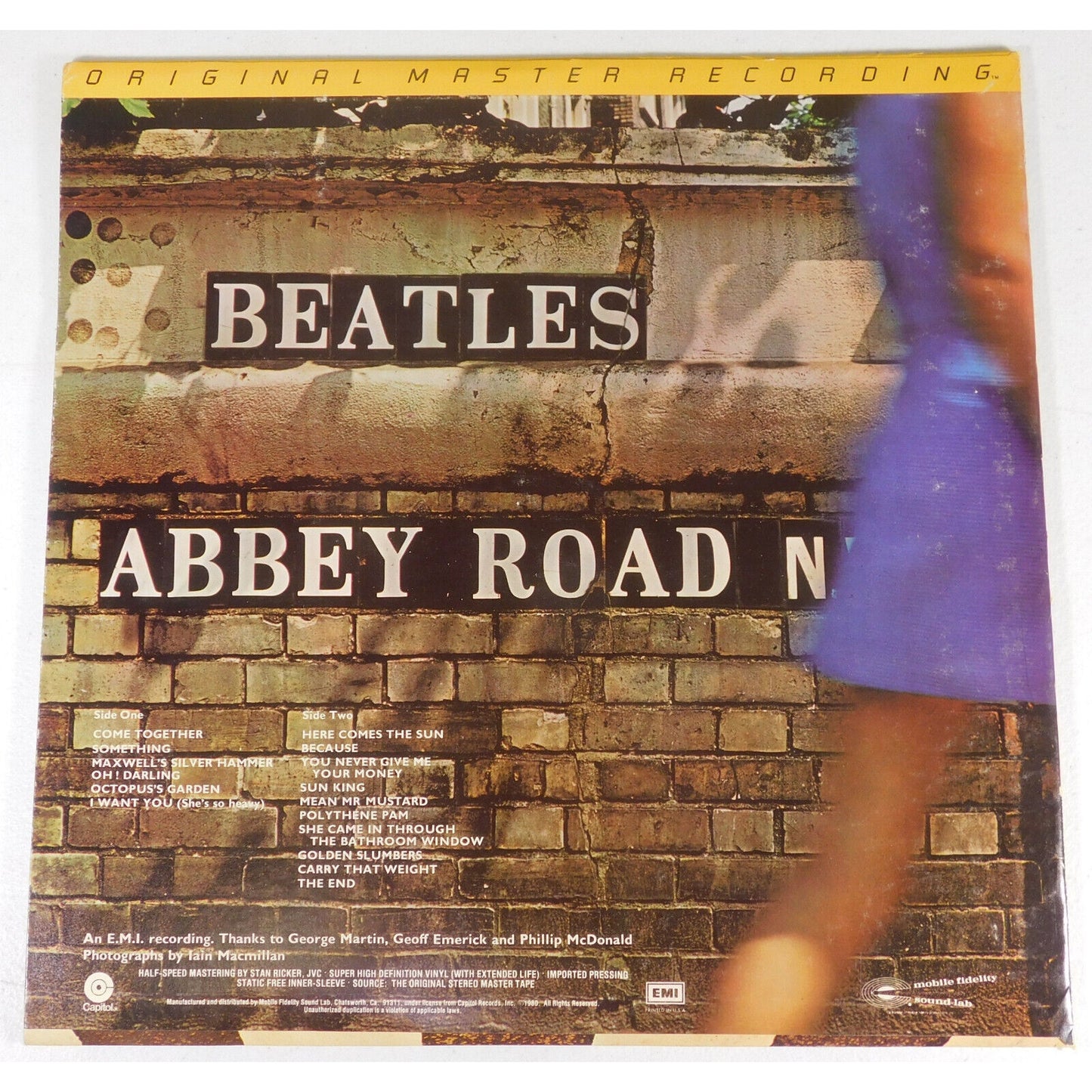 The Beatles Abbey Road Original Master Recording