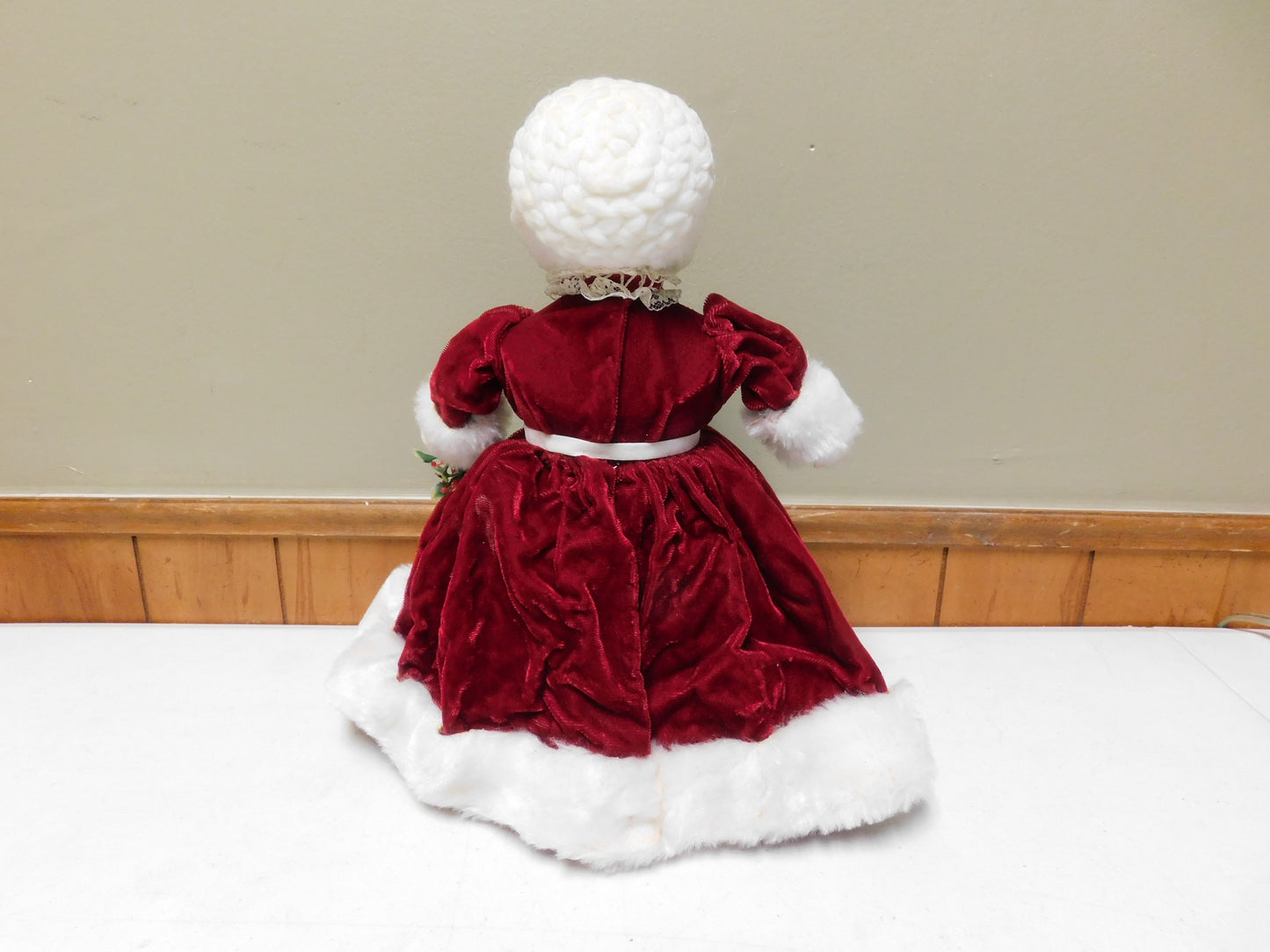 Vintage Soap Bottle Doll with Red and White Dress