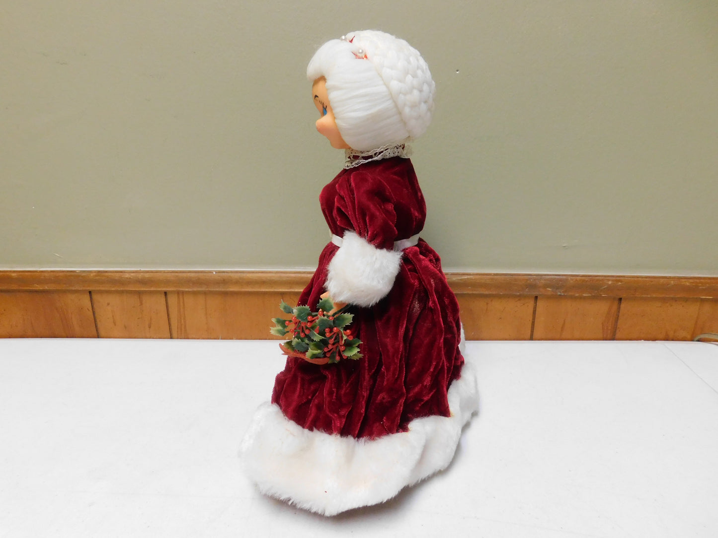 Vintage Soap Bottle Doll with Red and White Dress