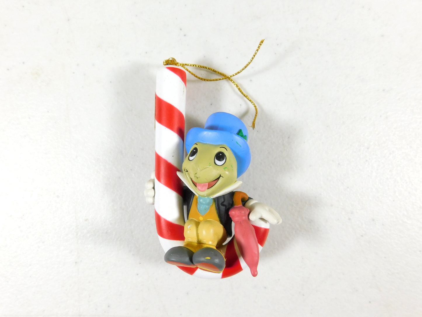 3 Disney Christmas Ornaments Mickey Mouse, Jiminy Cricket, Lady