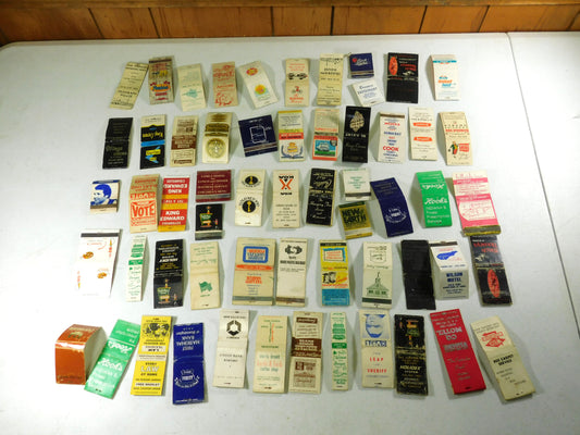 Lot of Vintage Empty Matchbooks Advertisements