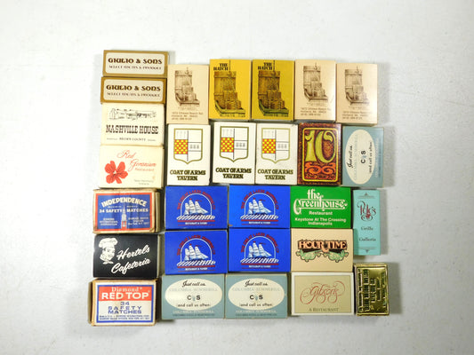 Lot of Matchboxes Vintage Advertisements