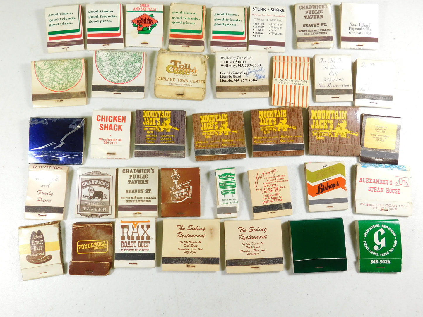 Lot of Misc. Vintage Restaurant Matchbooks