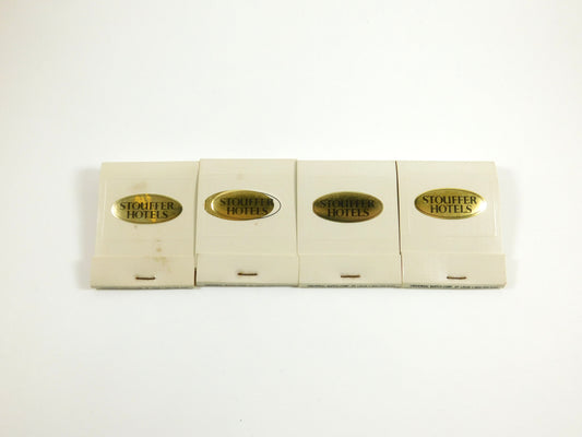 4 Vintage Stouffer Hotels Matchbooks Advertising