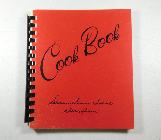 1978 Salamonie Summer Festival Cook Book Warren, Indiana