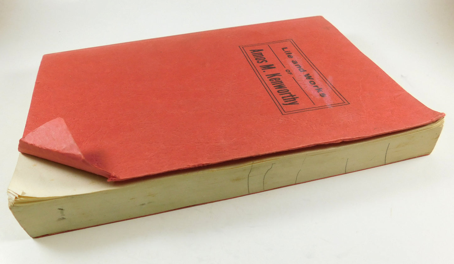 Vintage 1972 Life and Works of Amos M. Kenworthy Book