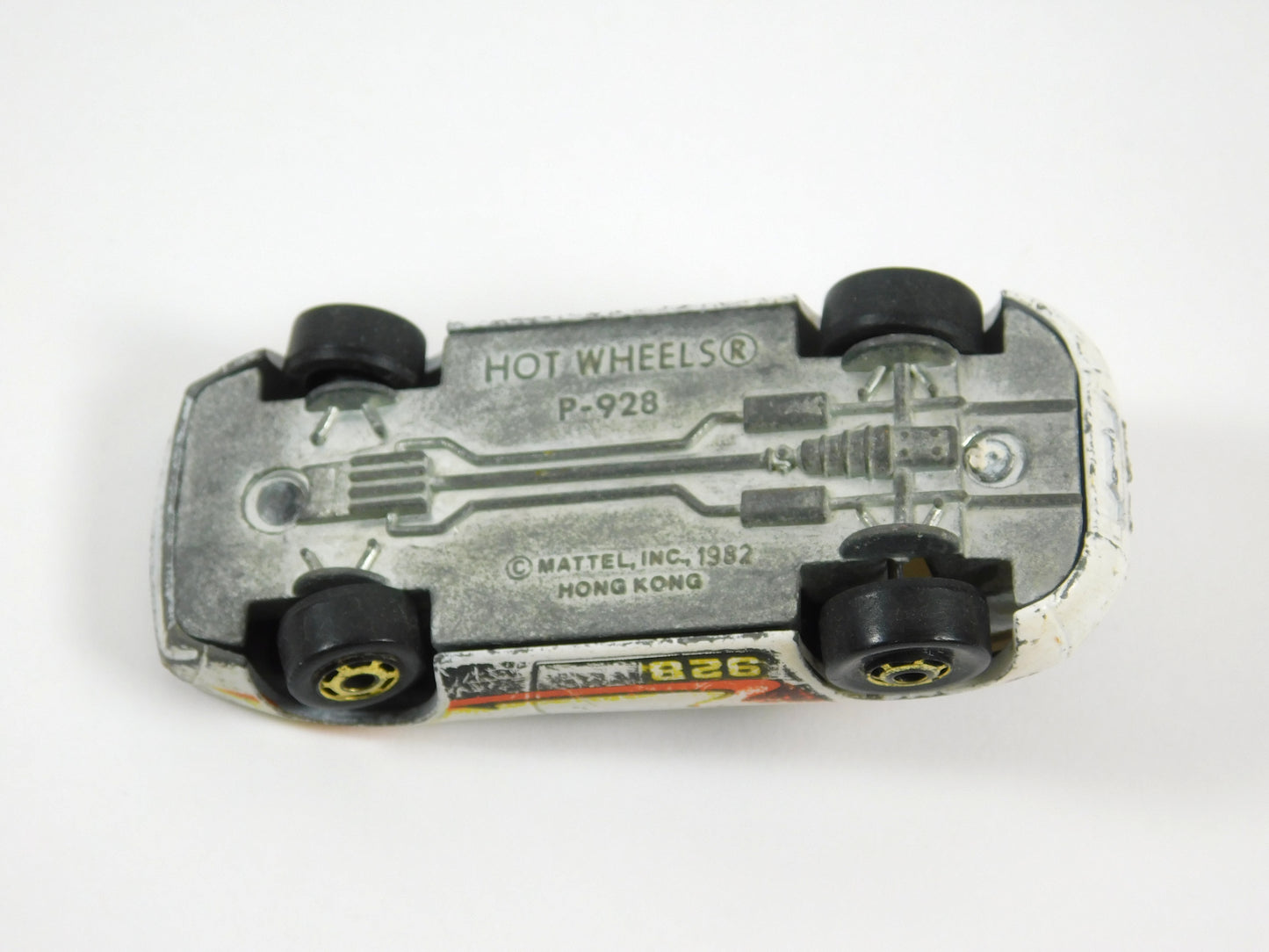 Vintage 1982 White Hot Wheels Porsche P-928