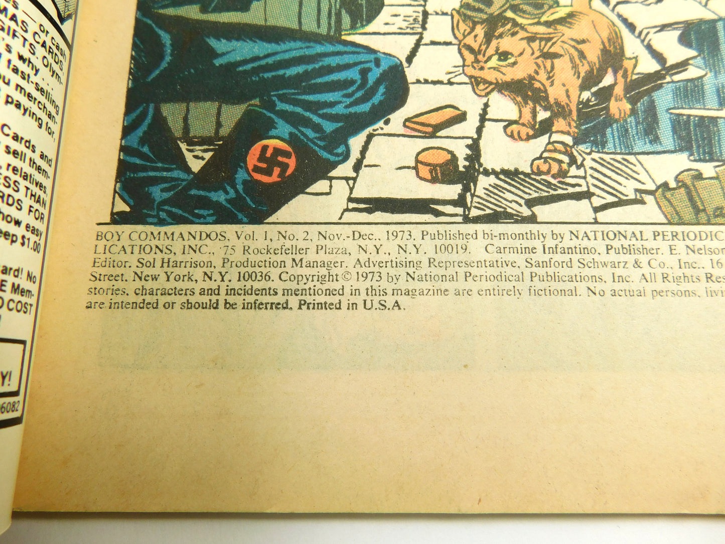 Vintage 1973 Boy Commandos #2 DC Comic Book