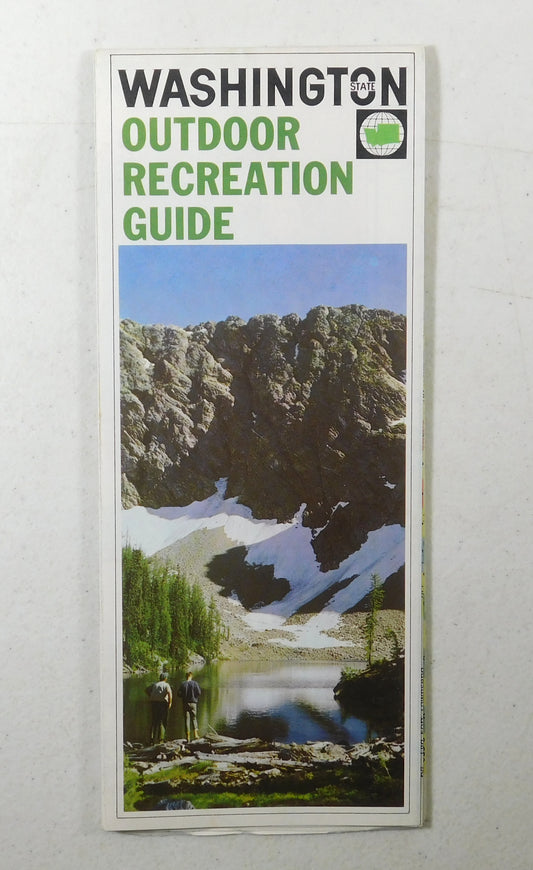 Vintage 1965 Washington State Outdoor Recreation Guide and Map