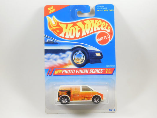 Hot Wheels White Aerostar Van Photo Finish Series #1