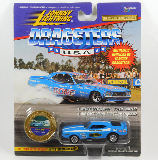 Johnny Lightning '71 Light Blue Max Raymond Beadle Dragsters USA Cars