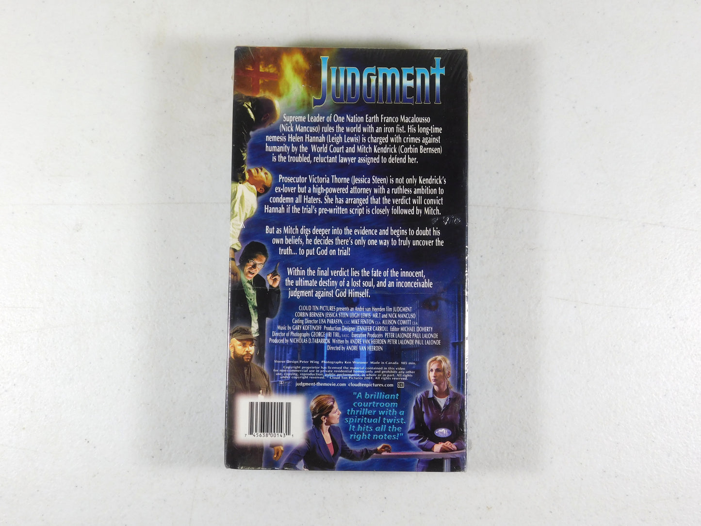 3 Christian VHS Movies Tapes The Ten Commandments, Judgment, He Chose the Nails